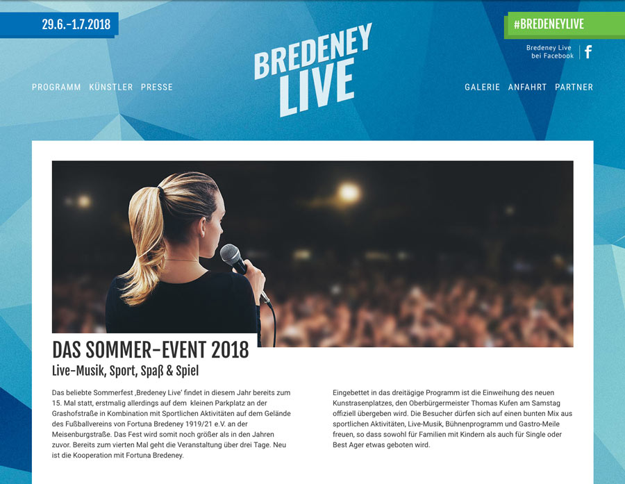 Wir sind karitativer Partner bei ‚Bredeney Live‘